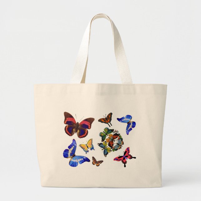 Beyond Butterflies Large Tote Bag (Front)