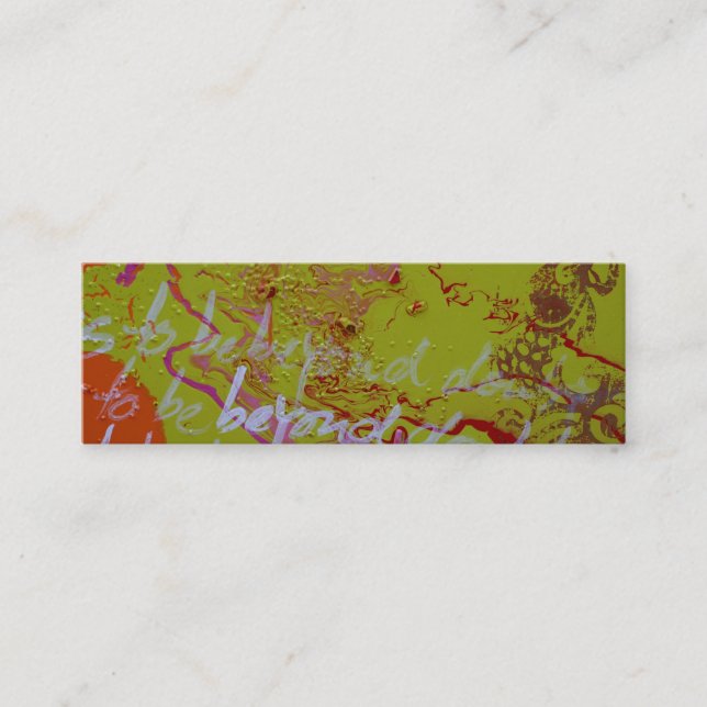 "Beyond Doubt" Mini Business Card (Front)