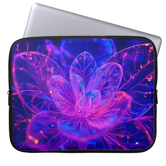 Beyond Frosted Glass Bloom 15' Laptop Sleeve (Front)