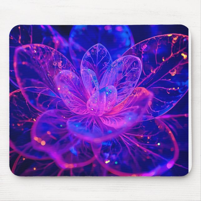 Beyond Frosted Glass Bloom Mouse Mat (Front)