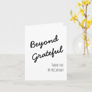 Beyond Grateful Editable Folded Greeting Card