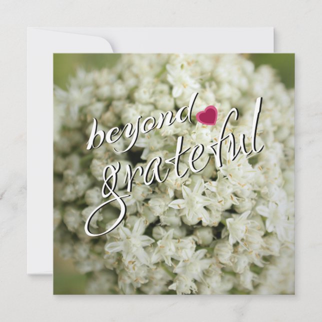 Beyond Grateful Flat Thank You Cards (Front)