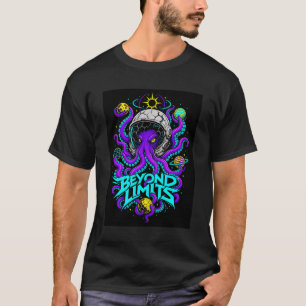 Beyond Limits Cosmic Octopus Graphic Men's T-Shirt