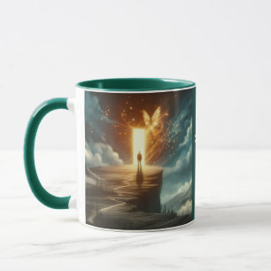 Beyond Loneliness: Glowing Doorway Coffee Mug