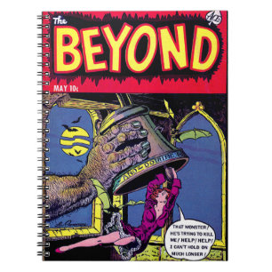  Beyond Monster Hand & Lady Horror Vintage Comics Notebook