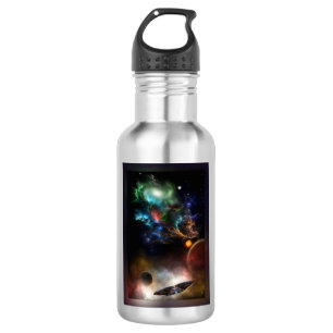 Beyond Space & Time Fractal Art II Spacescape 532 Ml Water Bottle