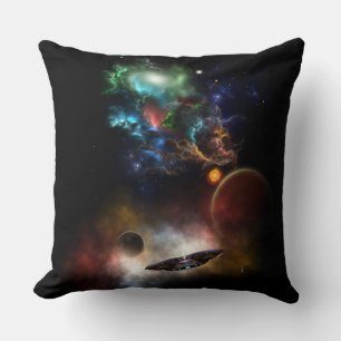 Beyond Space & Time Fractal Art II Spacescape Cushion