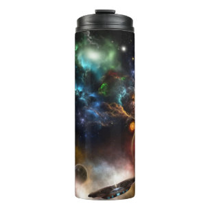 Beyond Space & Time	 Fractal Art Thermal Tumbler