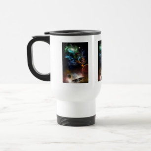 Beyond Space & Time	 Fractal Art Travel Mug