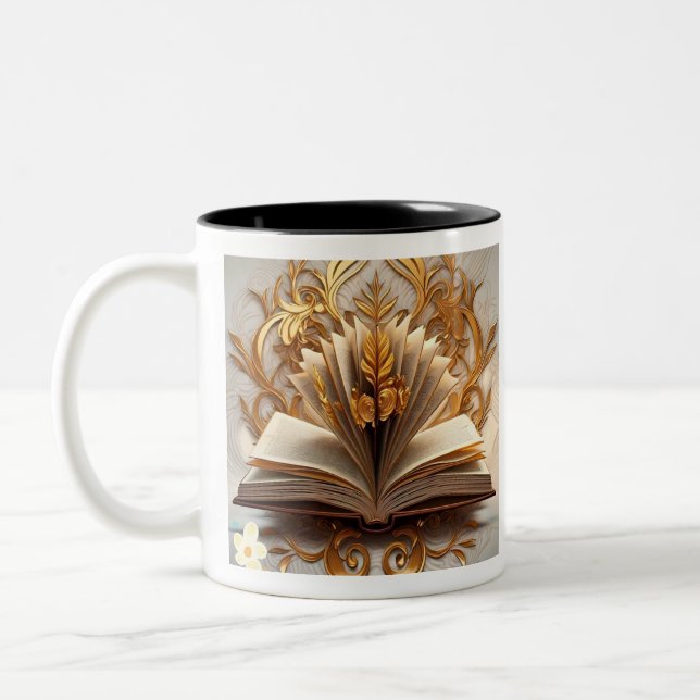 "Beyond the Book" Two-Tone Coffee Mug (Left)