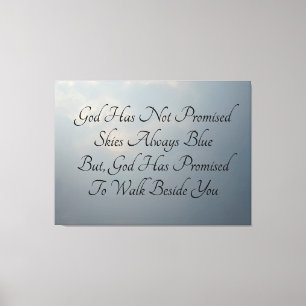 Beyond the Clouds on a Canvas Print