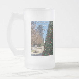 Beyond The Dallas Christmas Tree Frosted Glass Beer Mug