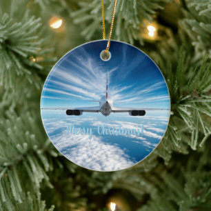 Beyond the Horizon: Concorde from Behind Ceramic Tree Decoration