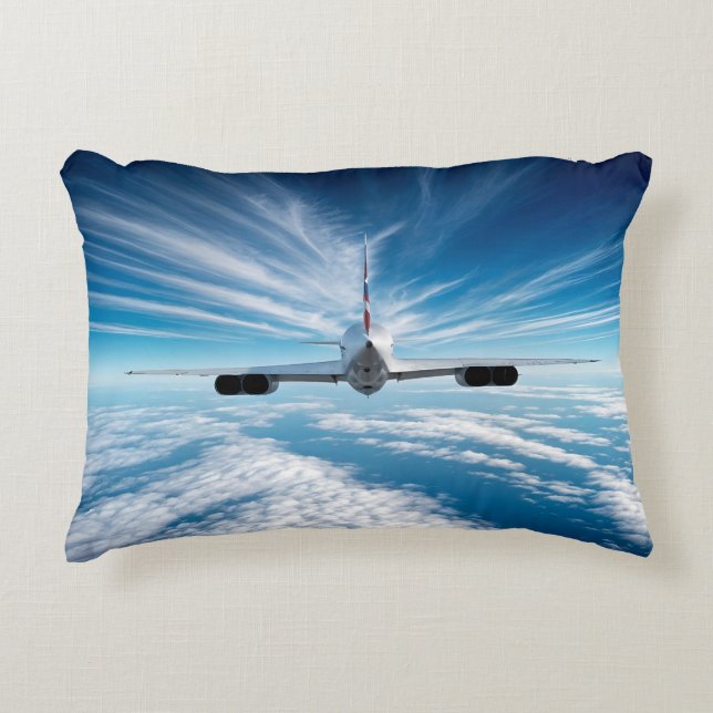 Beyond the Horizon: Concorde from Behind Decorative Cushion (Front)