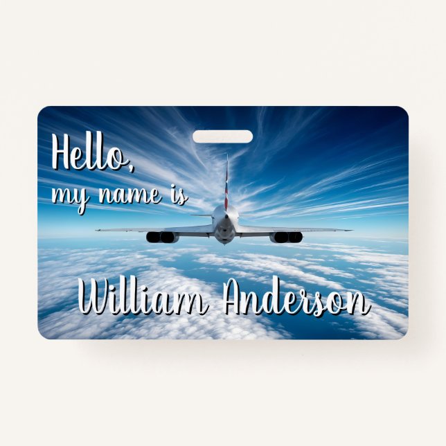 Beyond the Horizon: Concorde from Behind Name ID Badge (Front)