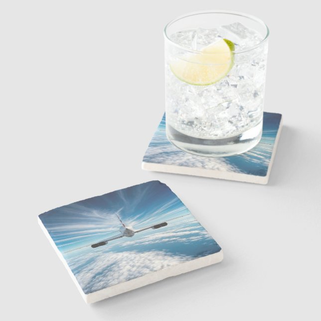 Beyond the Horizon: Concorde from Behind Stone Coaster (Side)