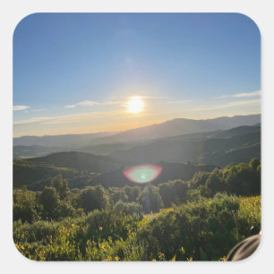 Beyond the Horizon Square Sticker
