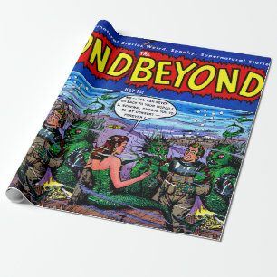 Beyond The Mermaid Kingdom Vintage Comics Wrapping Paper