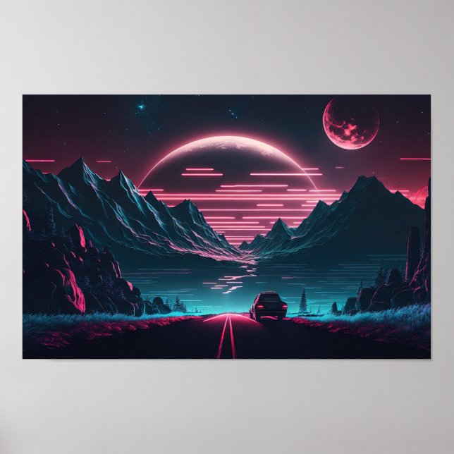 Beyond the Neon: Racing into the Future Poster (Front)