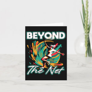 Beyond The Net Badminton Player Athletic Leisurewe Card