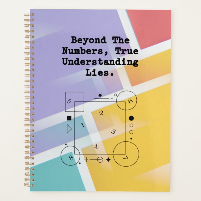 Beyond The Numbers | True Math Understanding Planner (Front)