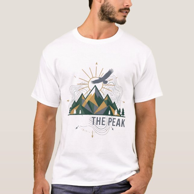 Beyond The Peak Mountain Hiking T-Shirt (Front)