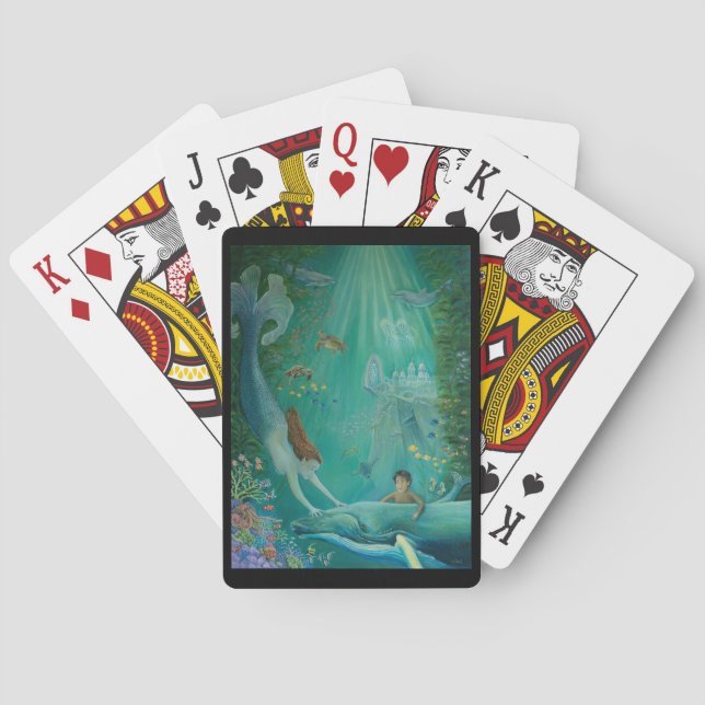 Beyond the Reef to Atlantis Playing Cards (Back)