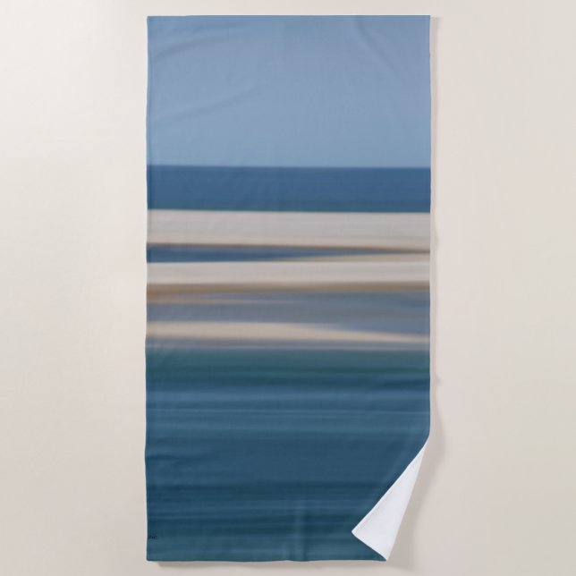Beyond the Sea and Sand Beach Towel (Front)