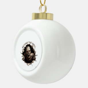 Beyond The Wall Zombie Long Sleeve Ceramic Ball Christmas Ornament