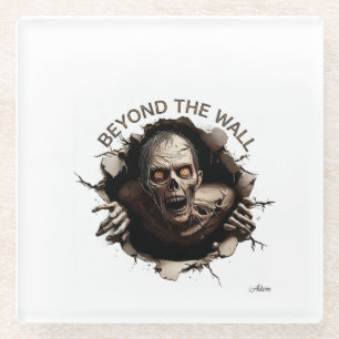 Beyond The Wall Zombie Long Sleeve Glass Coaster