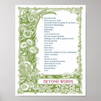 Beyond Words - A Love Poem - Print