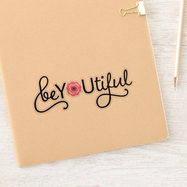 BeYOUtiful Inspirational Sticker (Notebook)