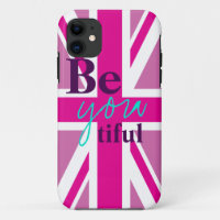 beYOUtiful Pink Union Jack iPhone 5 Case