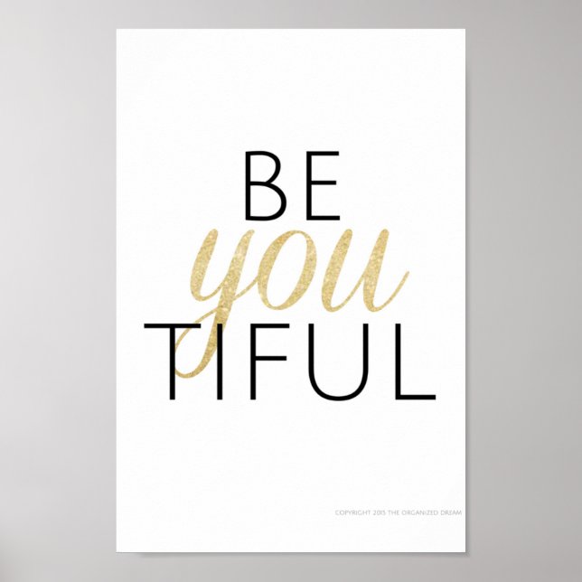 beYOUtiful Poster (Front)