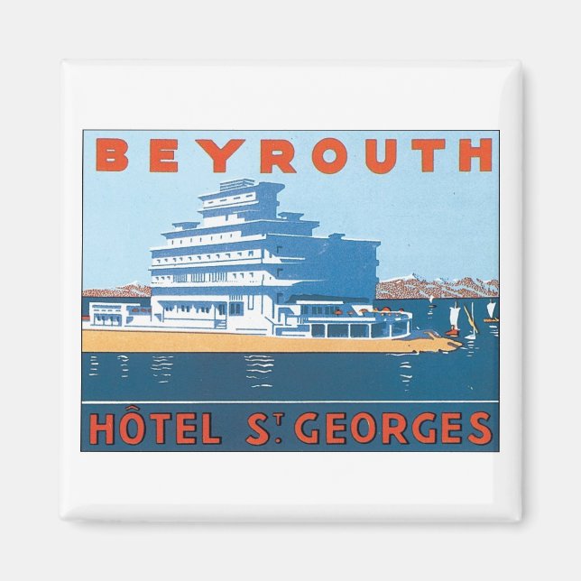 Beyrouth, Hotel  St. Georges Magnet (Front)
