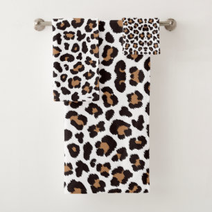 Bezaubernd Elegante Natürliche Leoparden Muster    Bath Towel Set