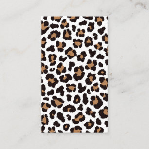 Bezaubernd Elegante Natürliche Leoparden Muster    Business Card