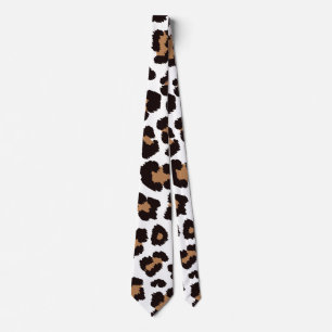 Bezaubernd Elegante Natürliche Leoparden Muster    Tie