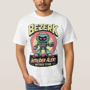 Bezerk Intruder Alert World Tour Retro Arcade  T-Shirt
