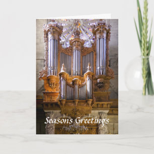 Béziers Cathedral organ Christmas card
