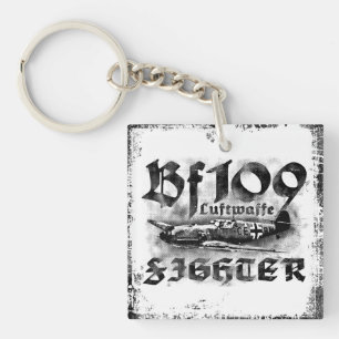 Bf 109 Double-Sided Square Acrylic Keychain