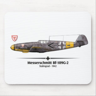 Bf-109G-2 - Luftwaffe - Stalingrad Battle - 1942 Mouse Mat