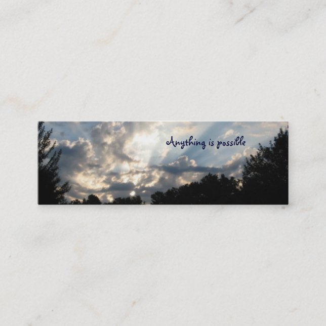 BF- Anything is Possible Bookmarks Mini Business Card (Front)