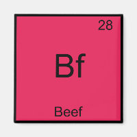 Bf - Beef Funny Element Chemistry Symbol T-Shirt