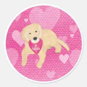 BF FUREVER Valentine Dog Envelope Stickers