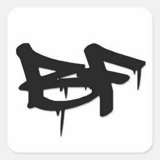bf square sticker
