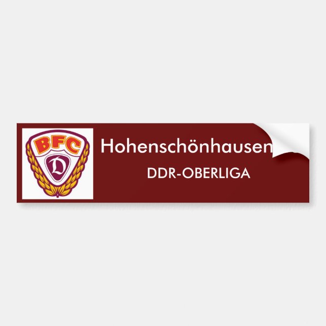 BFC Berlin  DDR-OBERLIGA Bumper Sticker (Front)