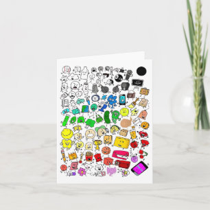 Bfdi Inanimate Insanity All Characters  Card