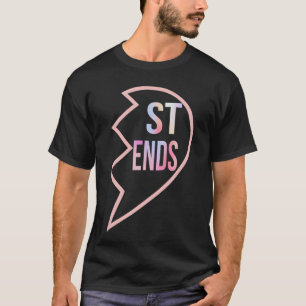 BFF 1 Heart in 2 Best Friends Matching 2nd Part gi T-Shirt