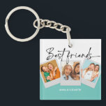 BFF 3 Photos Custom Bestie Best Friends Forever Key Ring<br><div class="desc">BFF 3 Photos Custom Bestie Best Friends Forever</div>
